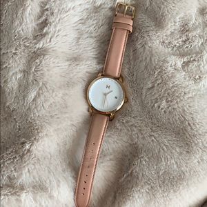 MVMT WATCH ROSE GOLD LEATHER